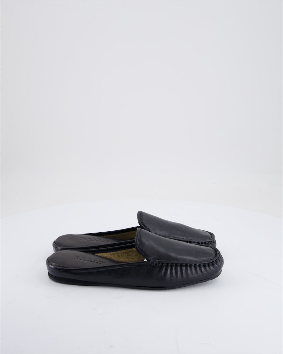 Bally Flats Leather Black Eu 36