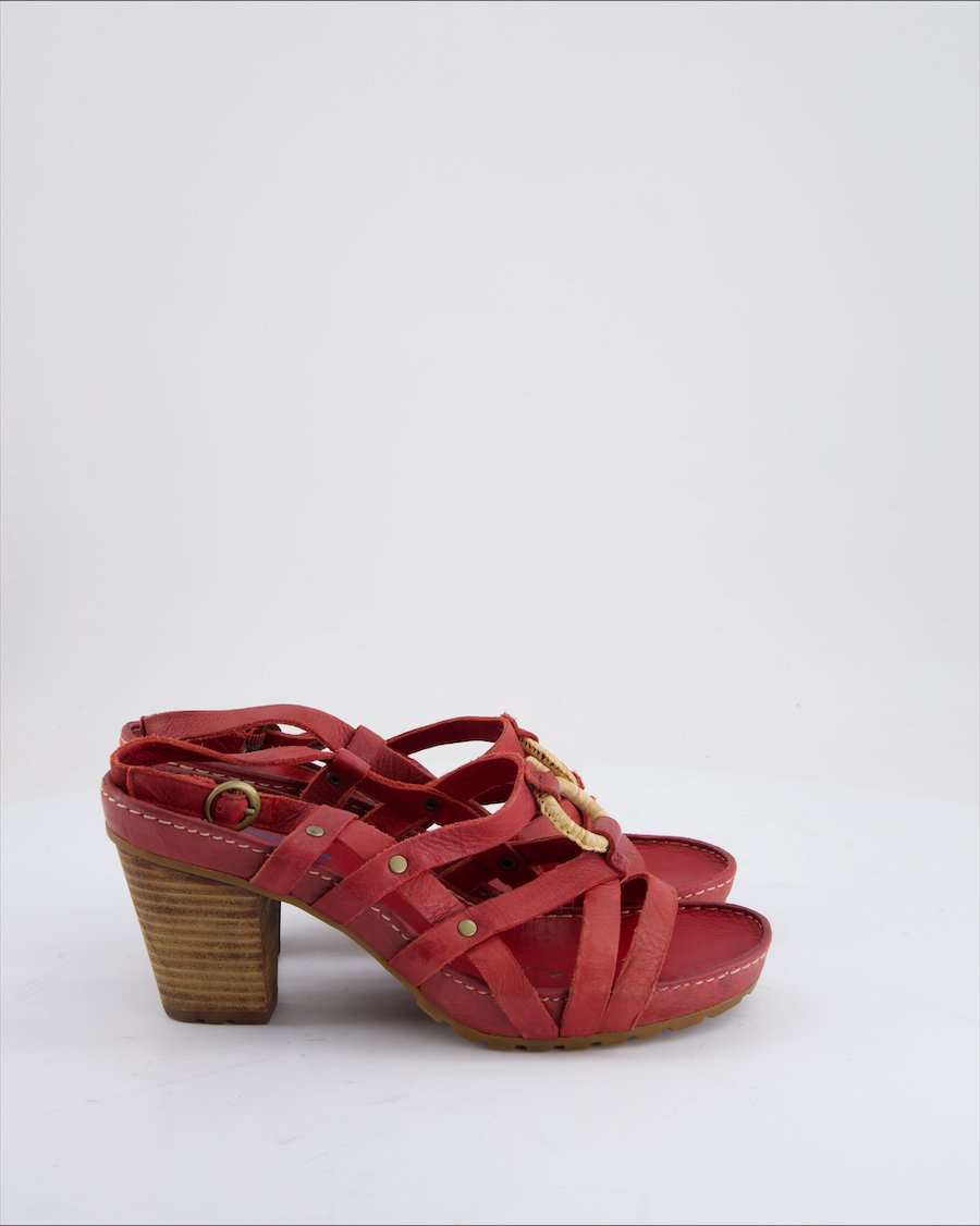 Timberland Sandals Leather Red Eu 38