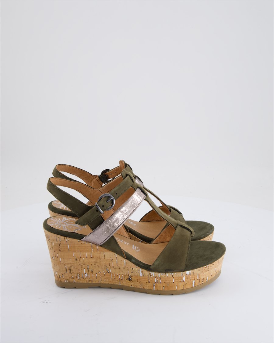 Marco Tozzi Sandals Suede Green Eu 39