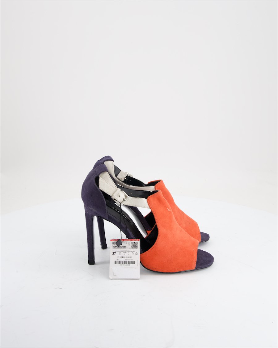 Zara Heels Suede Red eu 37