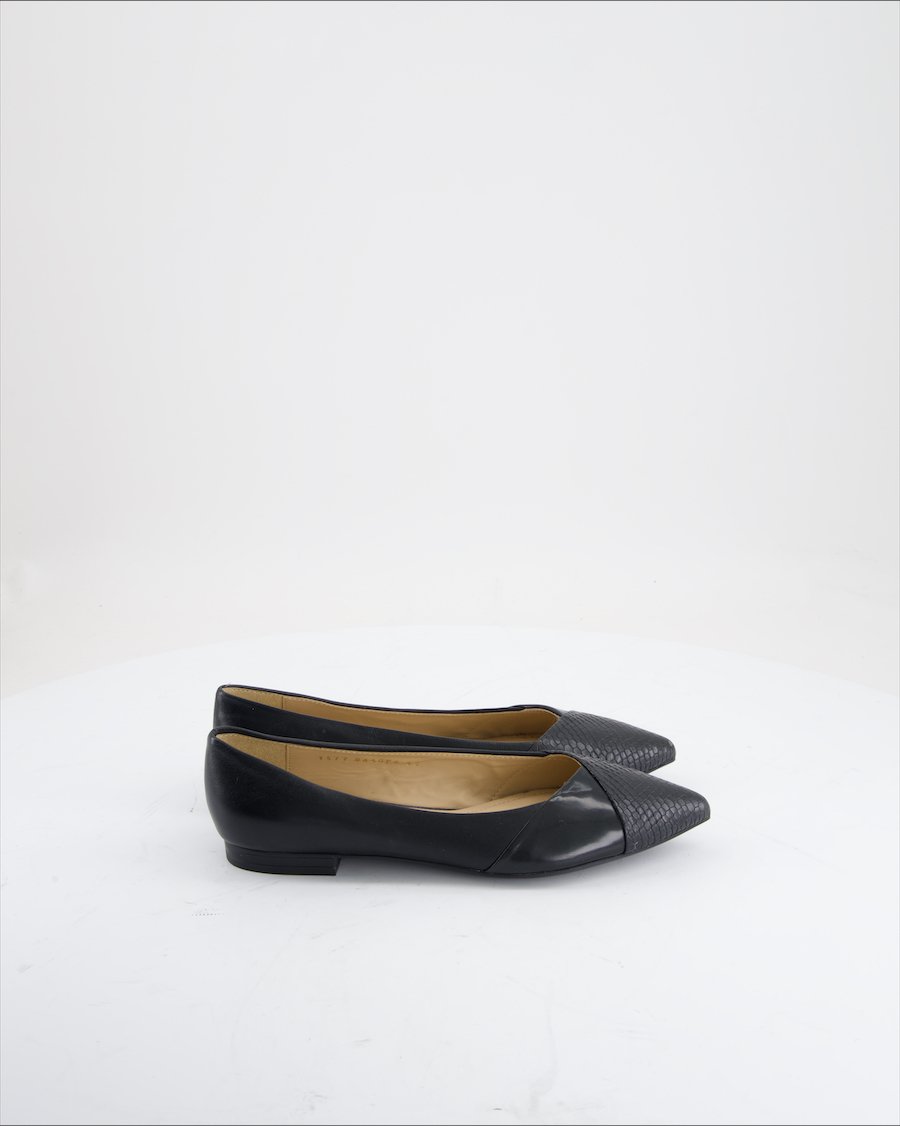 Geox Ballet flats Leather Black Eu 35