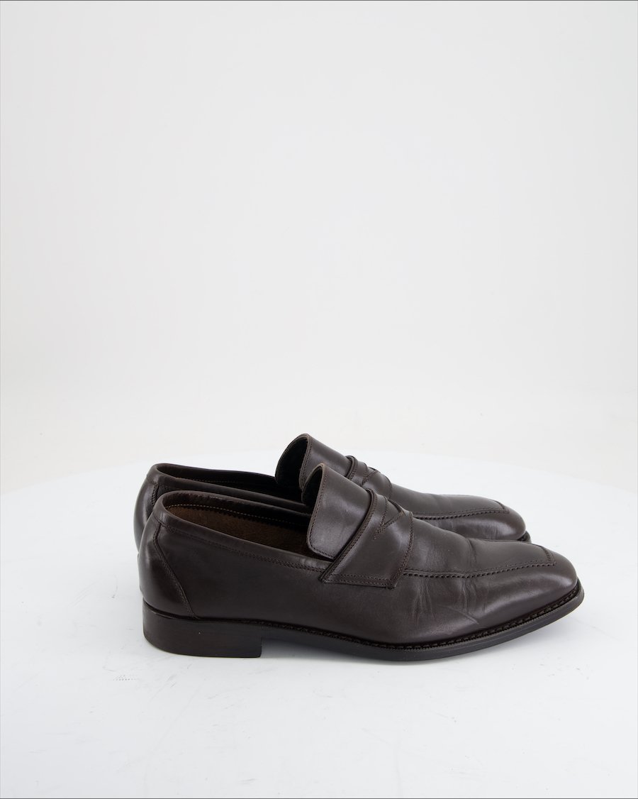 Belfiore Flats Leather Brown Eu 40.5