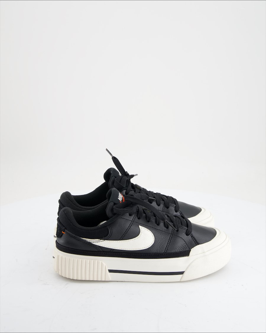 Nike Court Legacy Lift Trainers Leather Black Eu 37.5