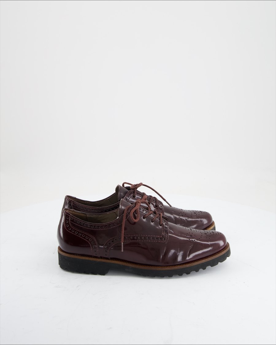 Gabor Flats Leather Burgundy Eu 38