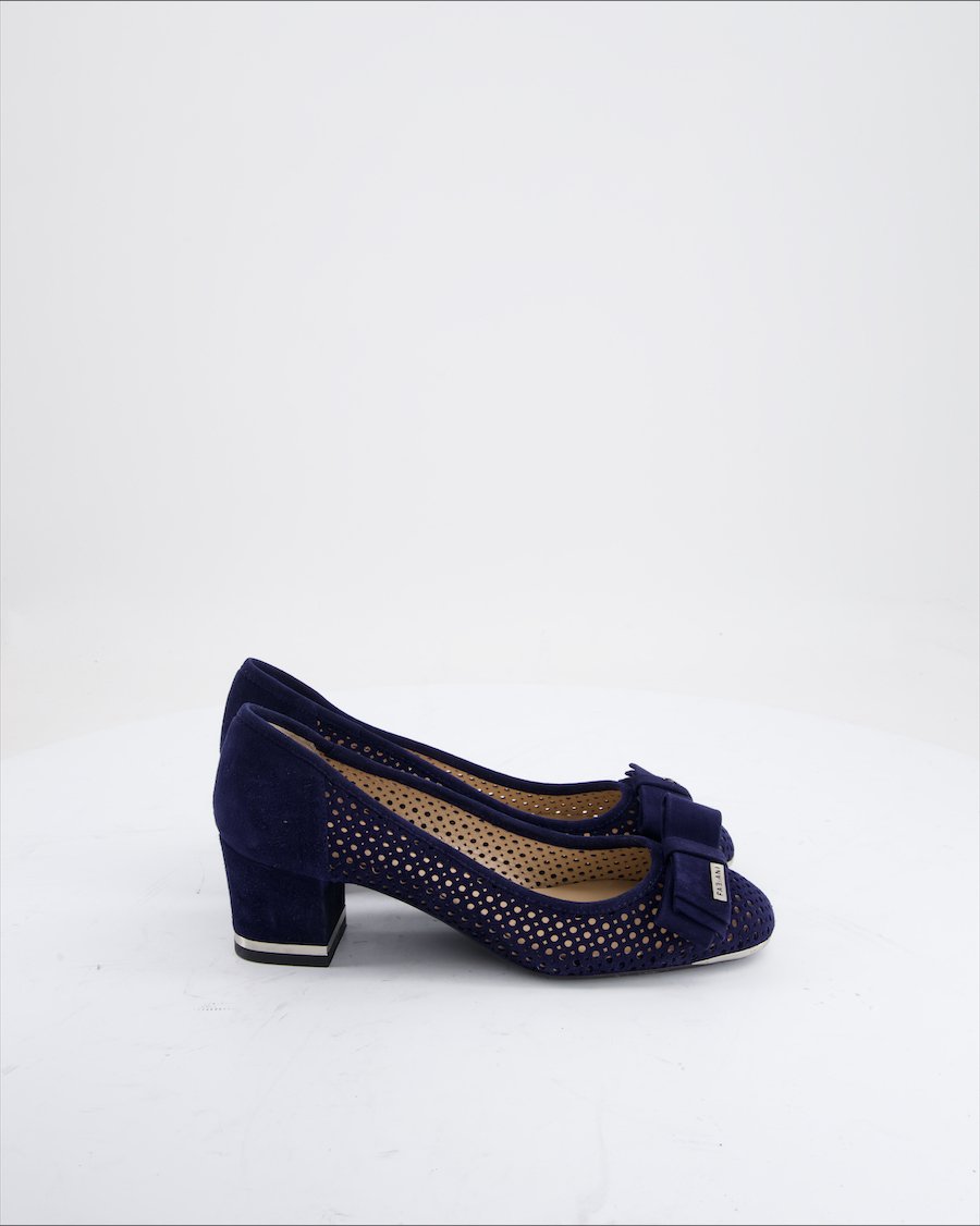 Fabiani Heels Suede Blue Eu 37