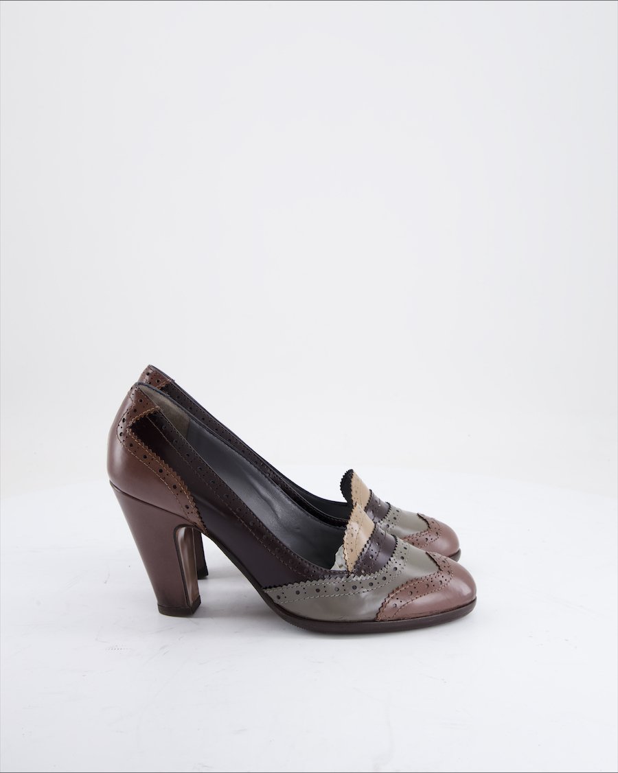 Maria Cristina Heels Leather Brown Eu 38