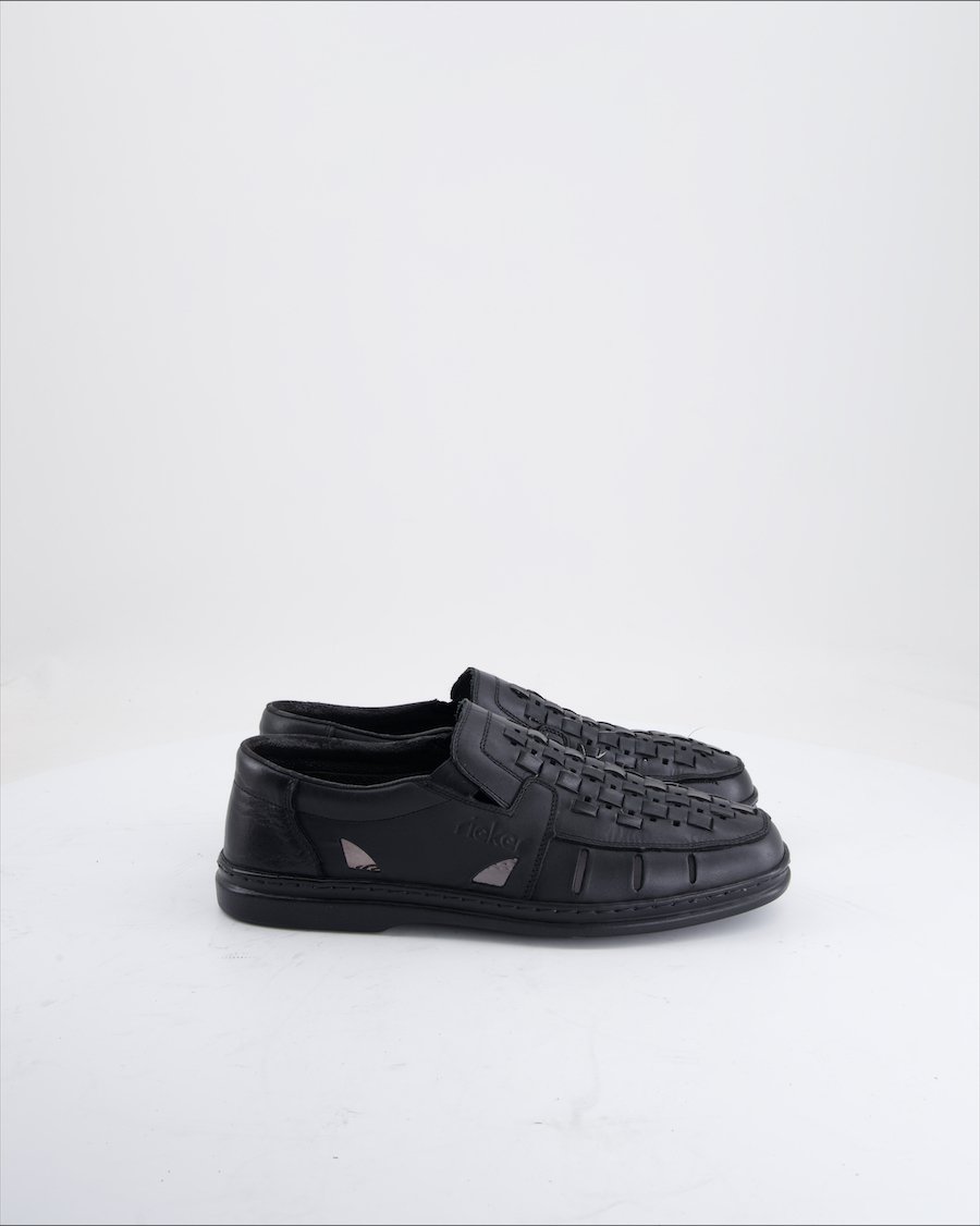 Rieker Flats Leather Black Eu 41
