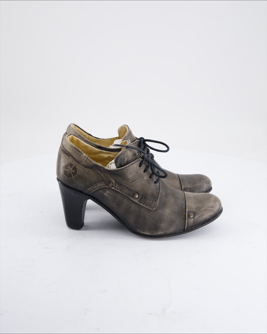 U ROADS Heels Leather Khaki Eu 37