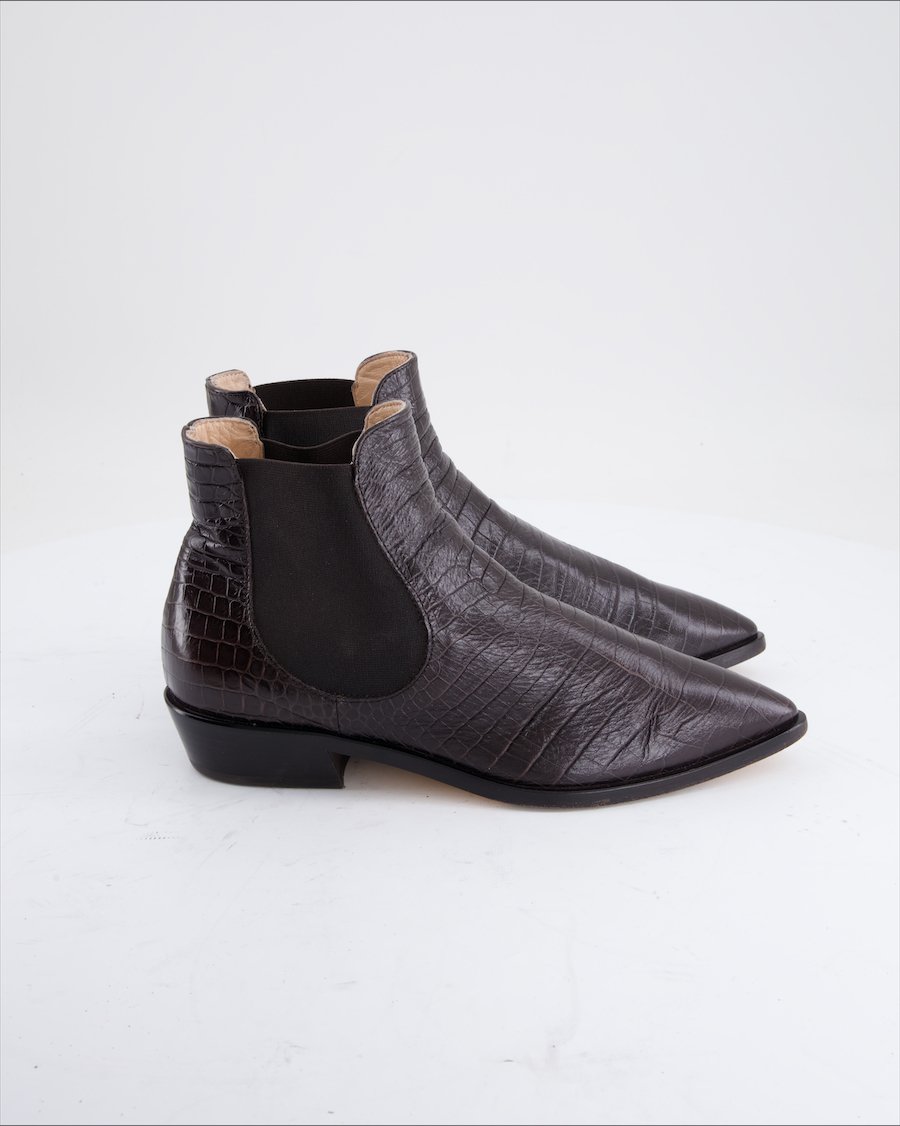 AGL Ankle Boots Leather Black Eu 37.5