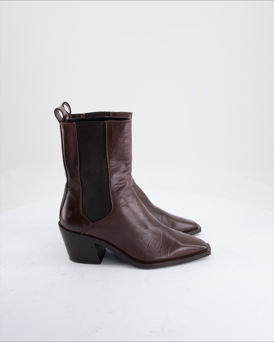 Massimo Dutti Boots Leather Brown Eu 36