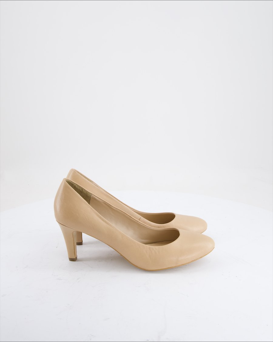 Roberto Santi Heels Leather Beige Eu 41
