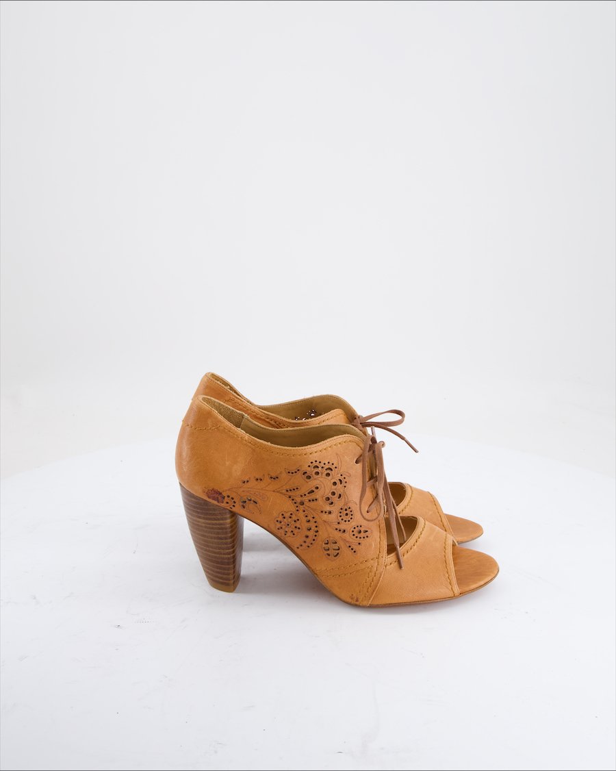 Zinda Heels Leather Camel Eu 39.5