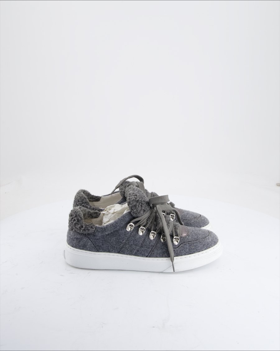 Hogan Trainers Wool Grey Eu 39
