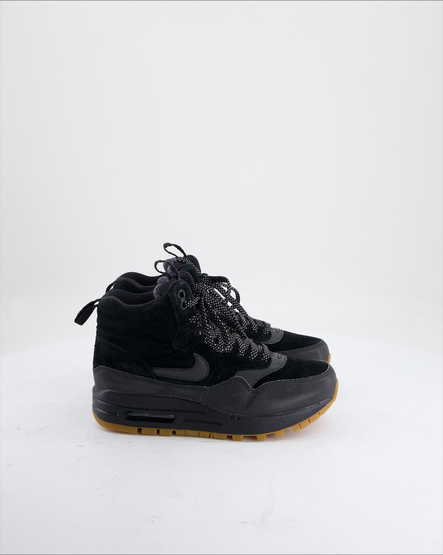 Nike Air Max 1 Mid Sneakerboord Trainers Suede Black Eu 36.5