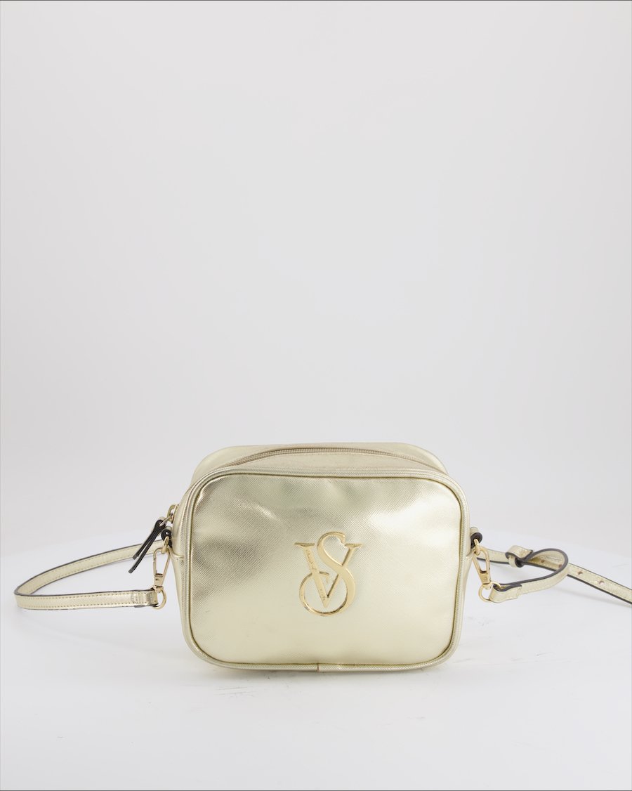 Victoria's Secret Crossbody Polyutherane Gold