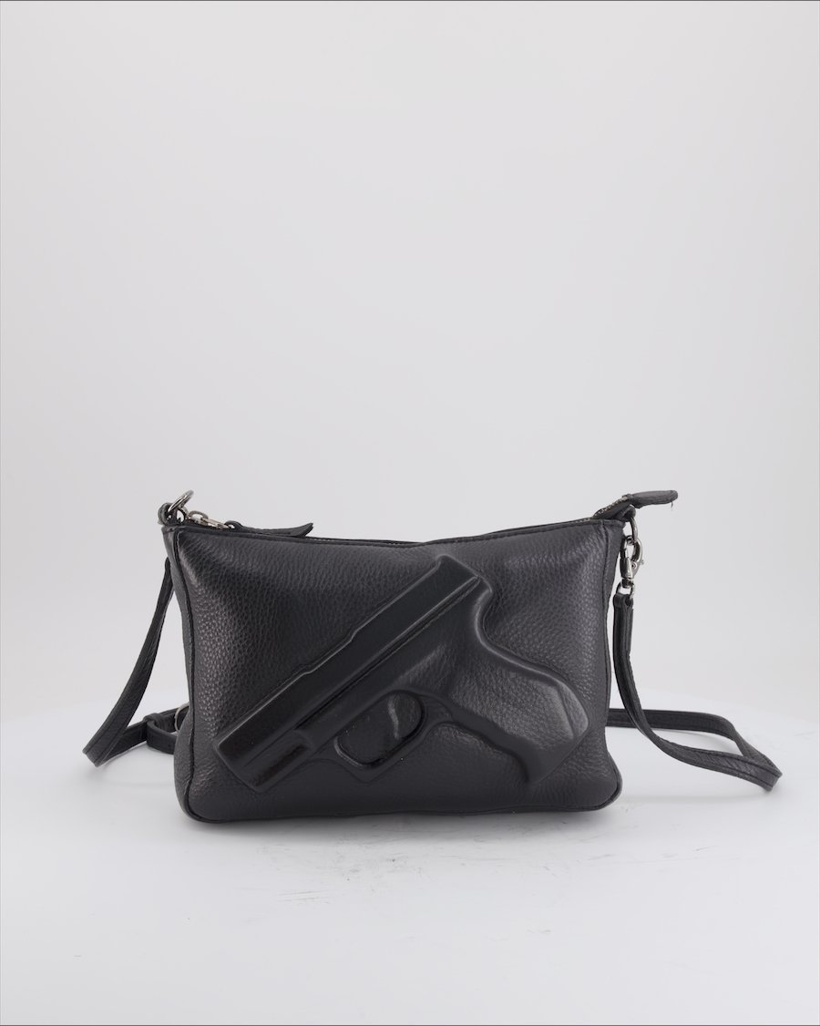 Vlieger & Vandam Crossbody Bag Leather Black