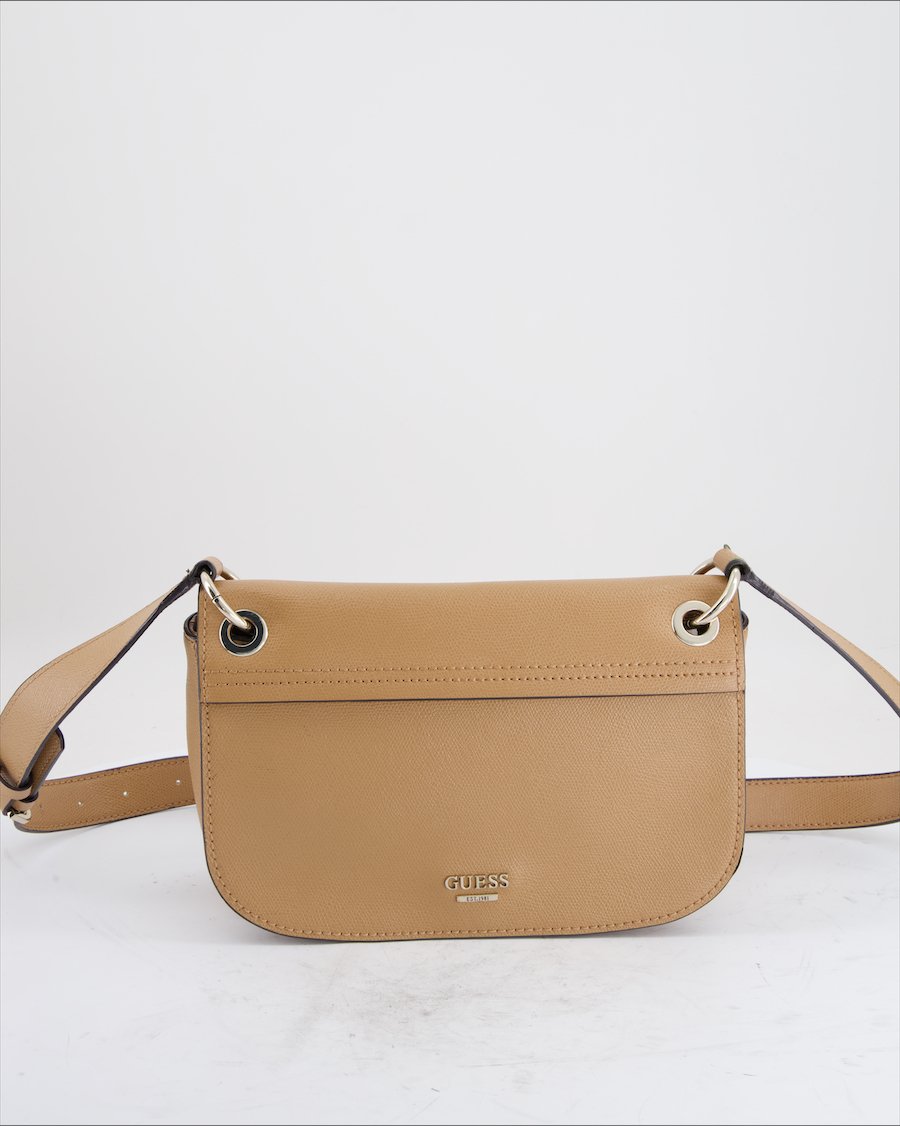 Guess Crossbody Leather Brown
