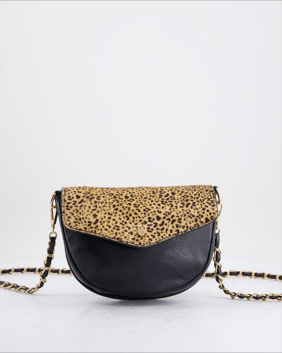 Accessorize Crossbody Bag Leather Black