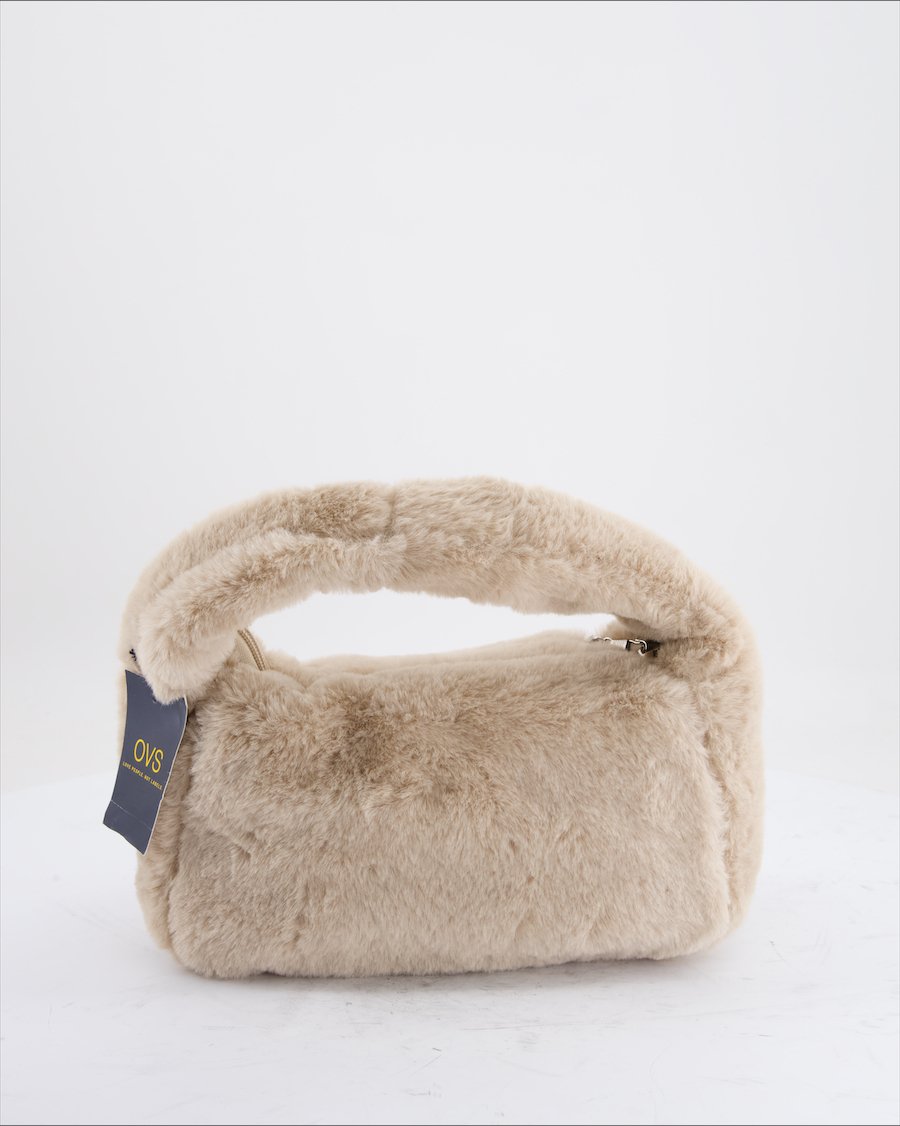 Ovs Crossbody bag Faux Fur Beige