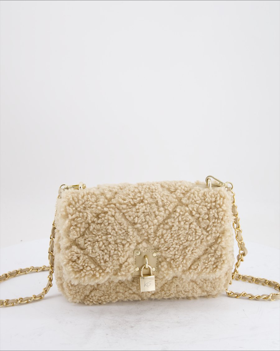 Kate Gray Crossbody bag Wool Beige