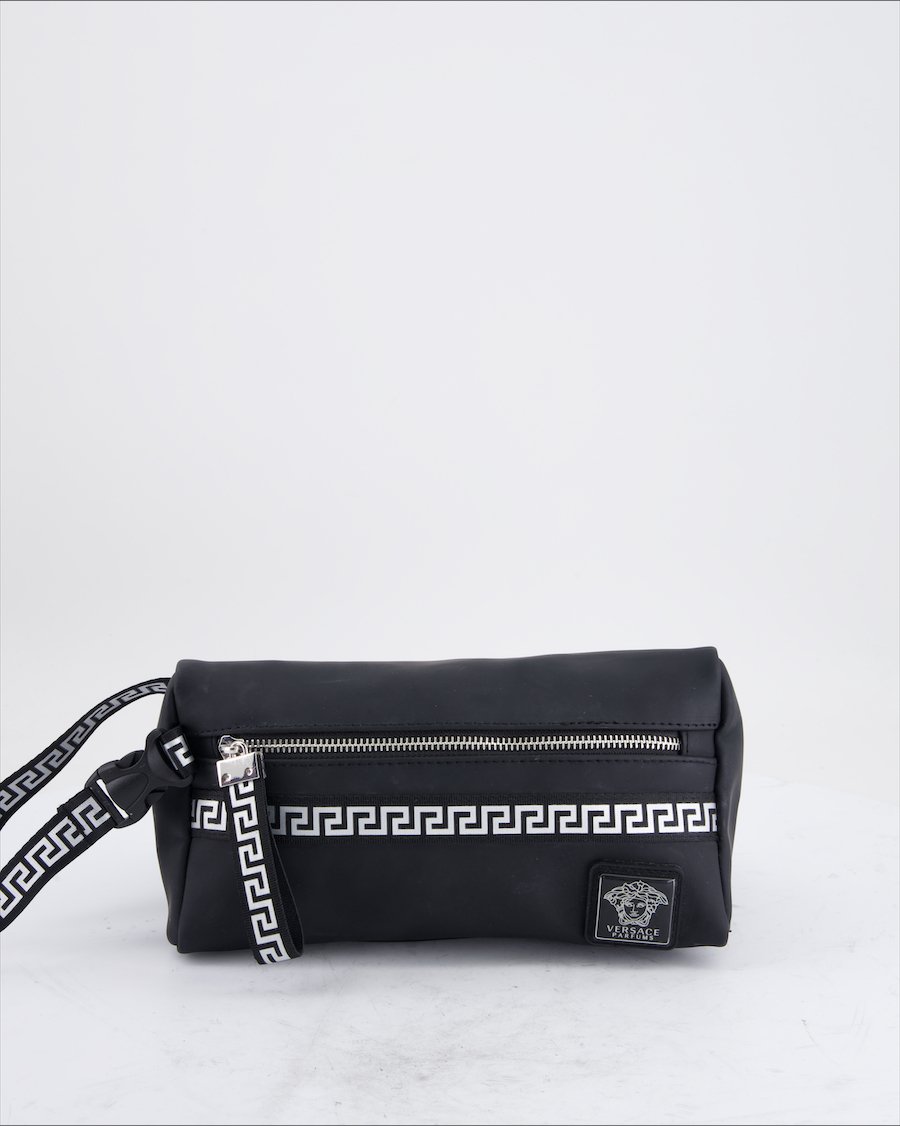 Versace Parfums Handbag Polyurethane Black