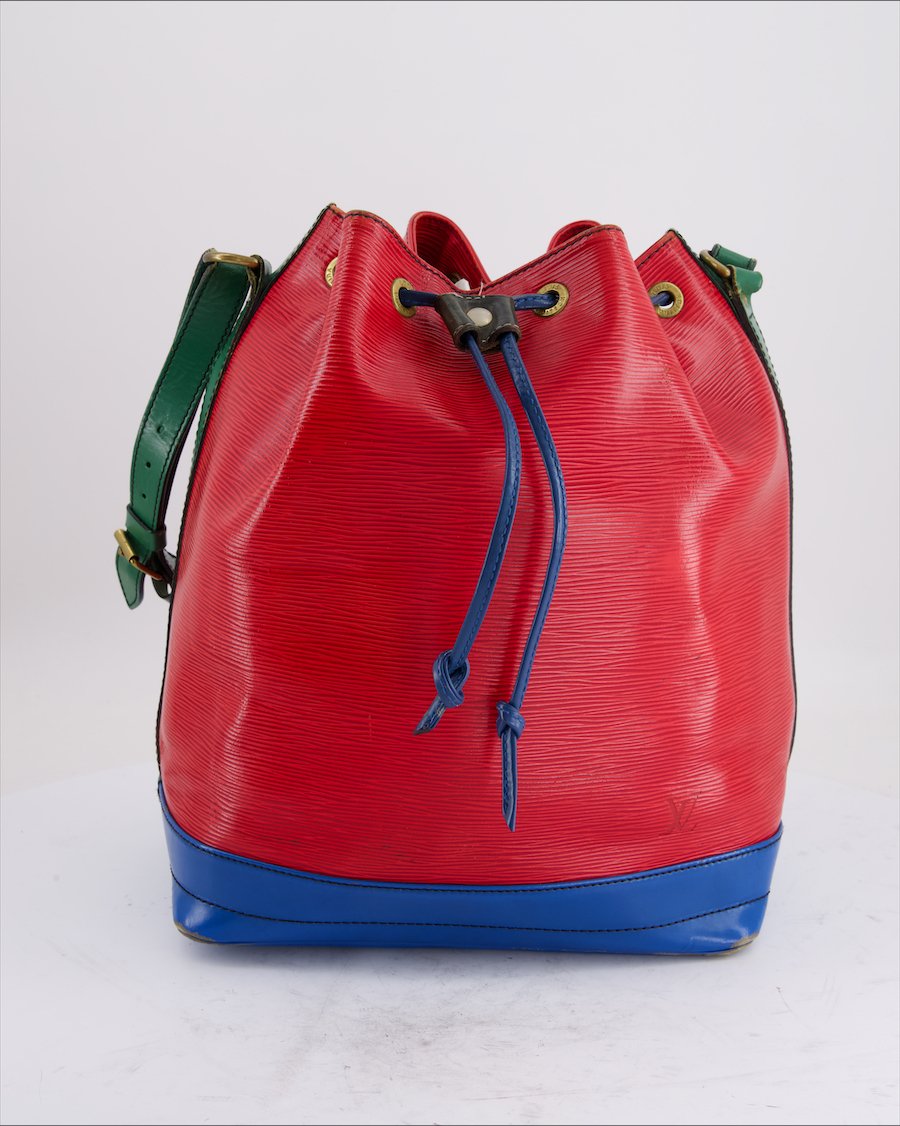 Louis Vuitton Noé Shoulder Bag Leather Red