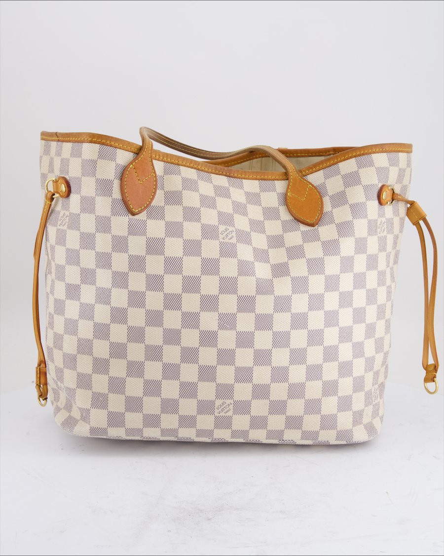 Louis Vuitton Neverfull MM Leather Beige