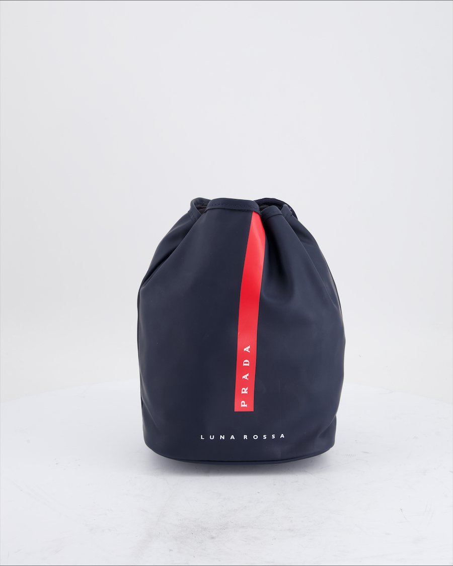 Prada Luna Rossa Handbag Polyester Blue