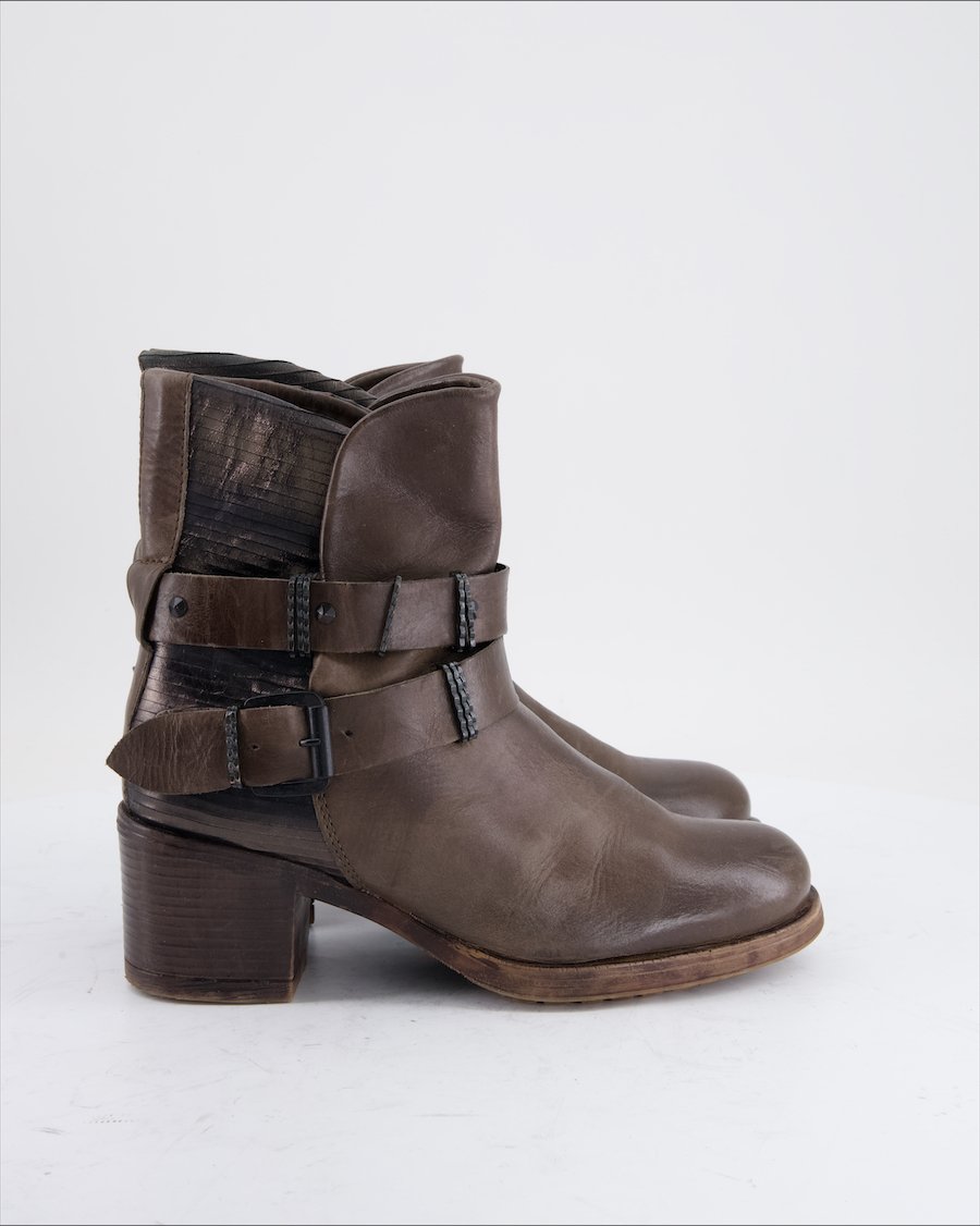 YKX & CO Ankle Boots Leather Brown Eu 38