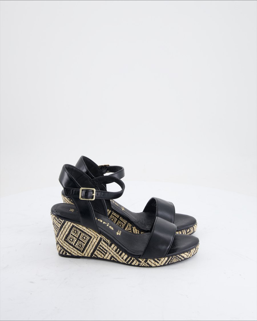 Tamaris Sandals Leather Black Eu 36