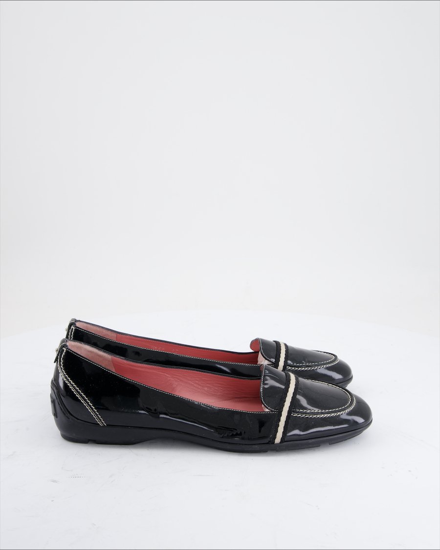 Bally Flats Leather Black Eu 40