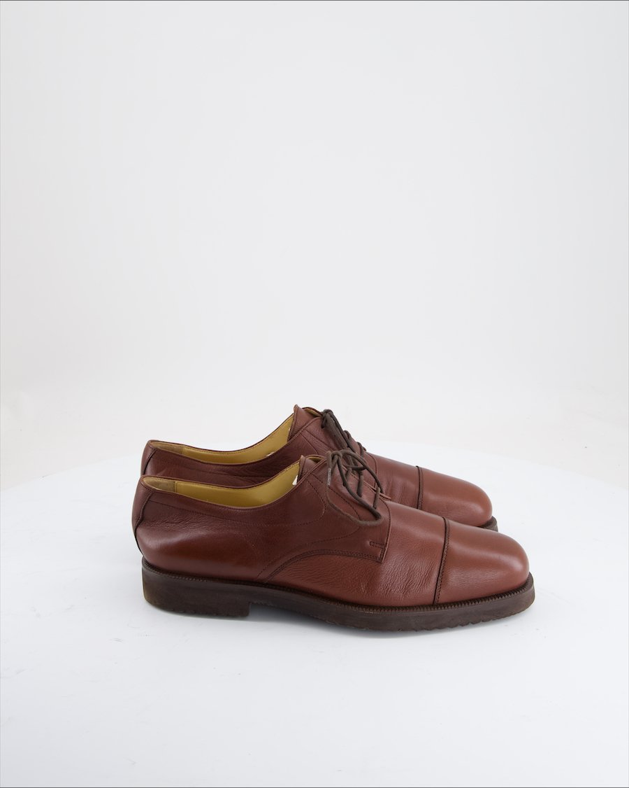 Doucal's  Flats Leather Brown Eu 41