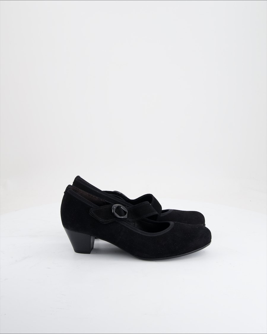 Gabor Heels Suede Black Eu 38