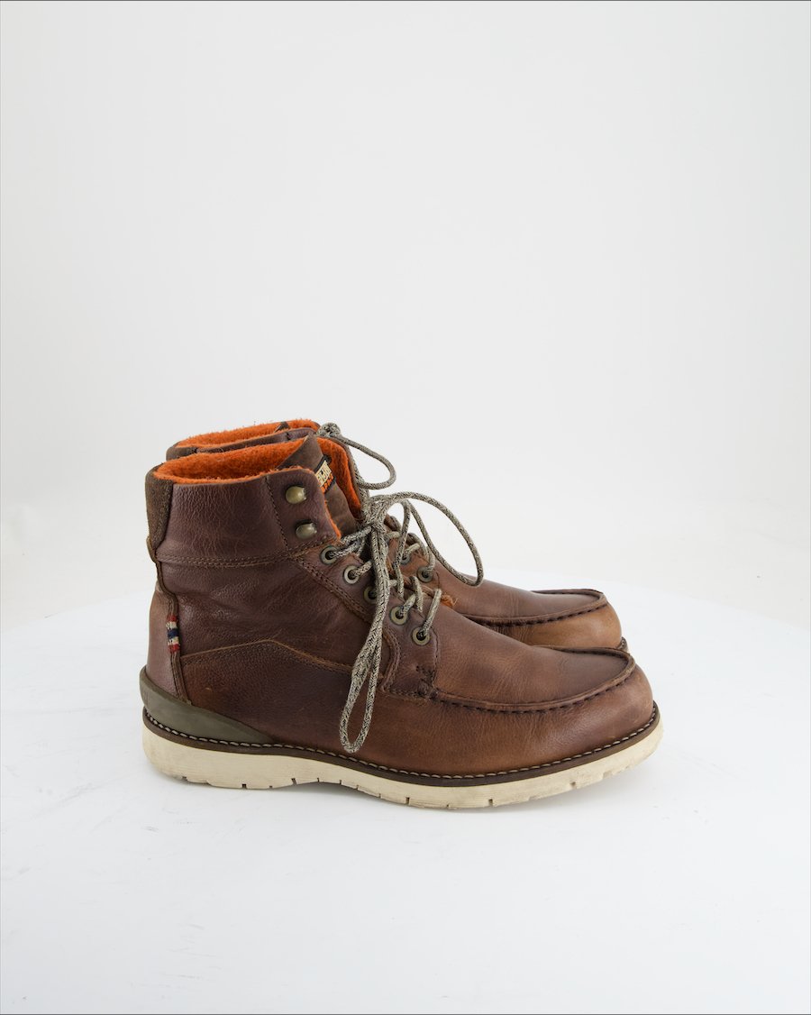 Napapijri High Trainers Leather Brown Eu 42