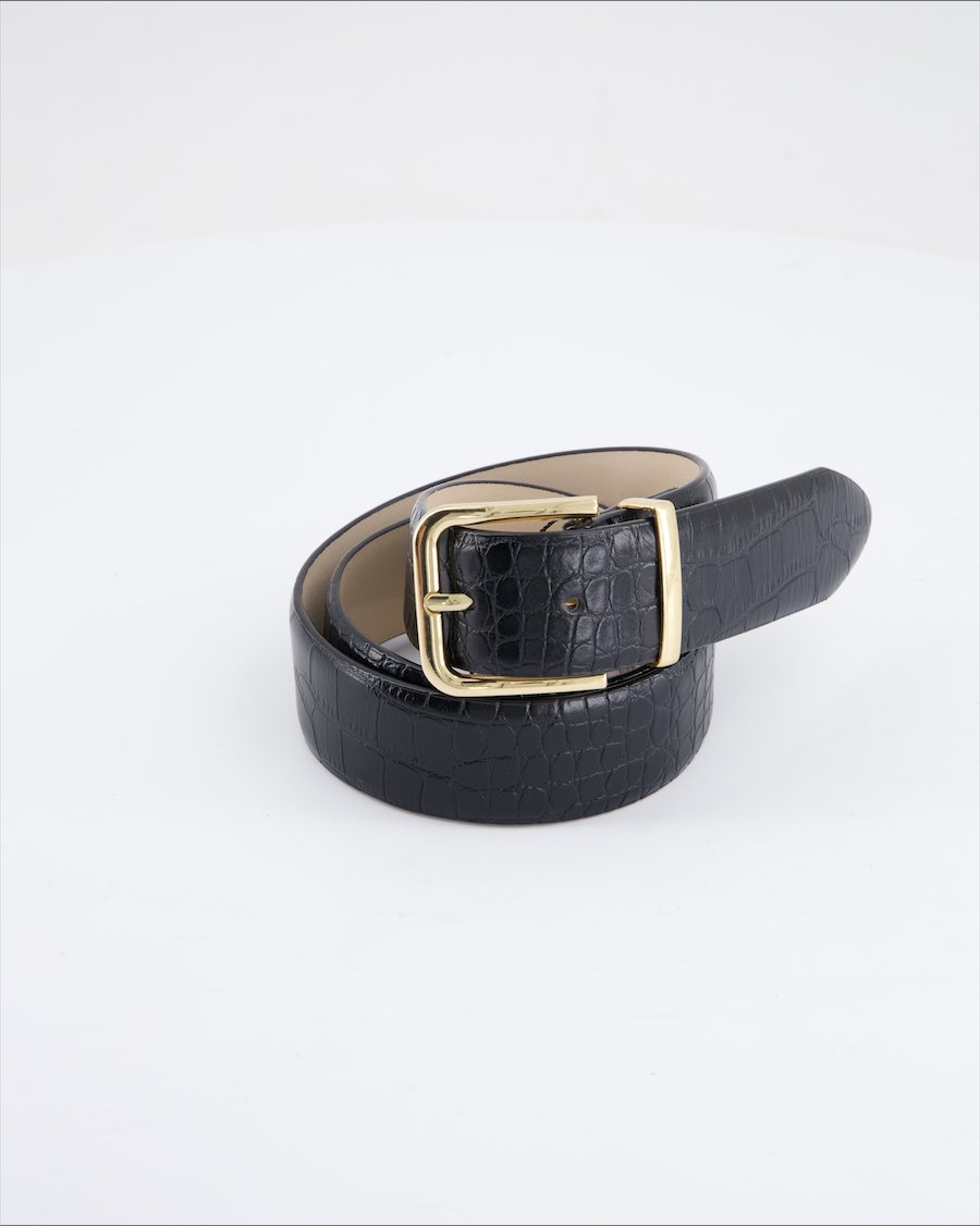 H&M Belts Polyurethane Black