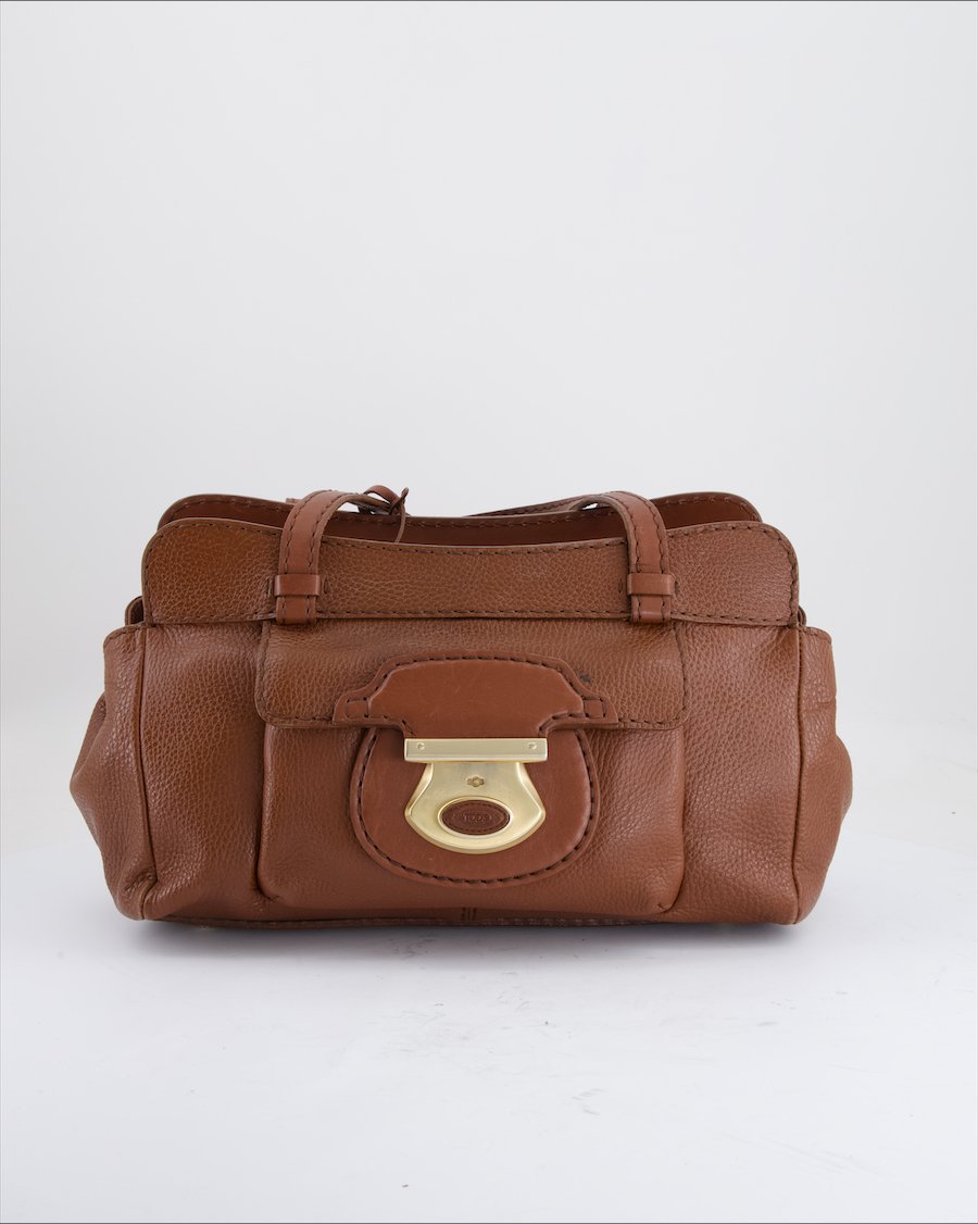 Tod's Shoulder Bag Leather Brown