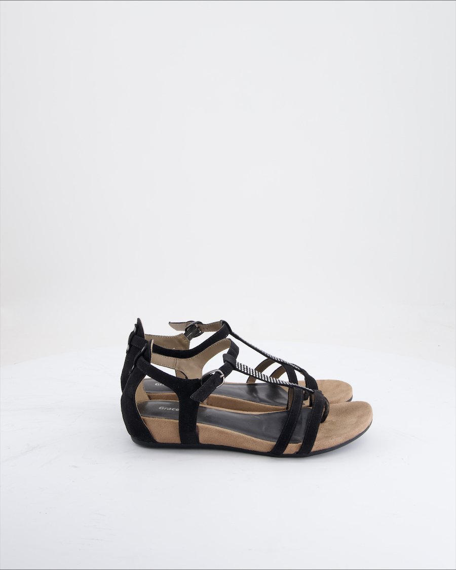 Graceland Heels Suede Black Eu 36