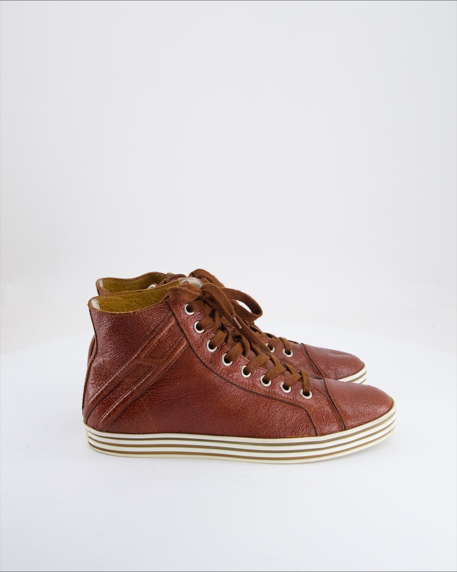 Hogan Trainers Leather Brown Eu 43