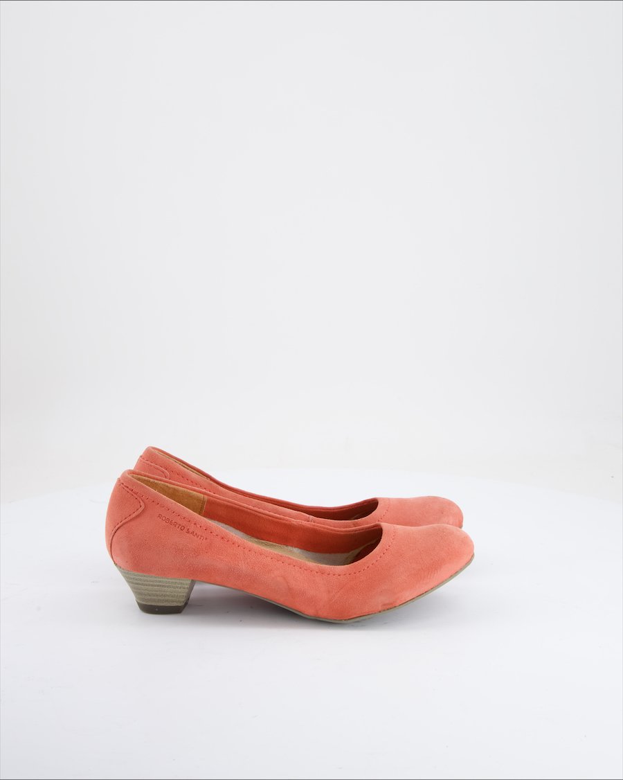 Roberto Santi Heels Suede Pink Eu 37
