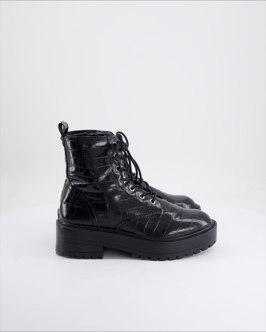 Stradivarius Ankle Boots Polyurethane Black Eu 37