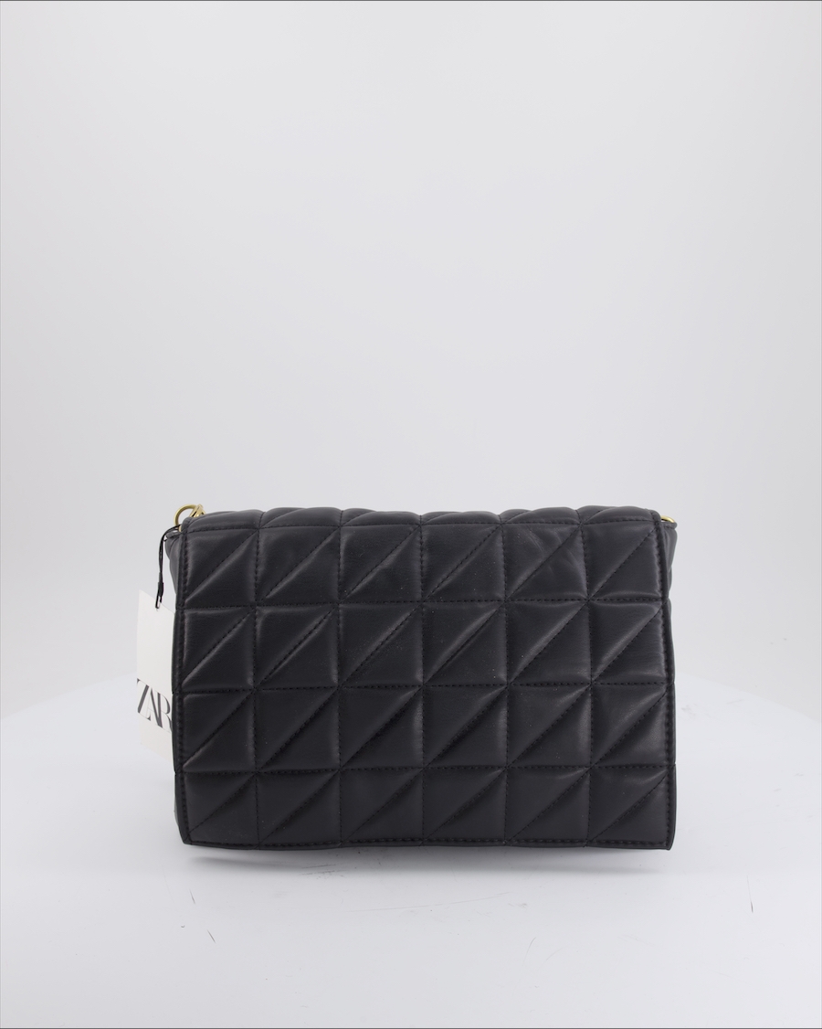 Zara Shoulder Bag Polyurethane Black