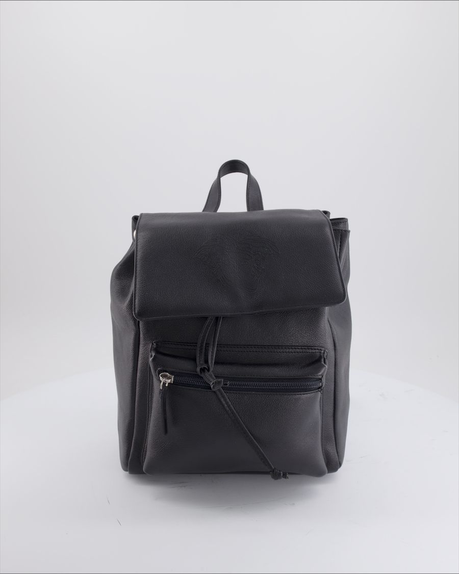 Gianni Versace Backpack Leather Black