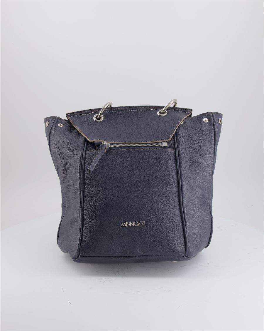 Minnozzi Backpack Leather Blue