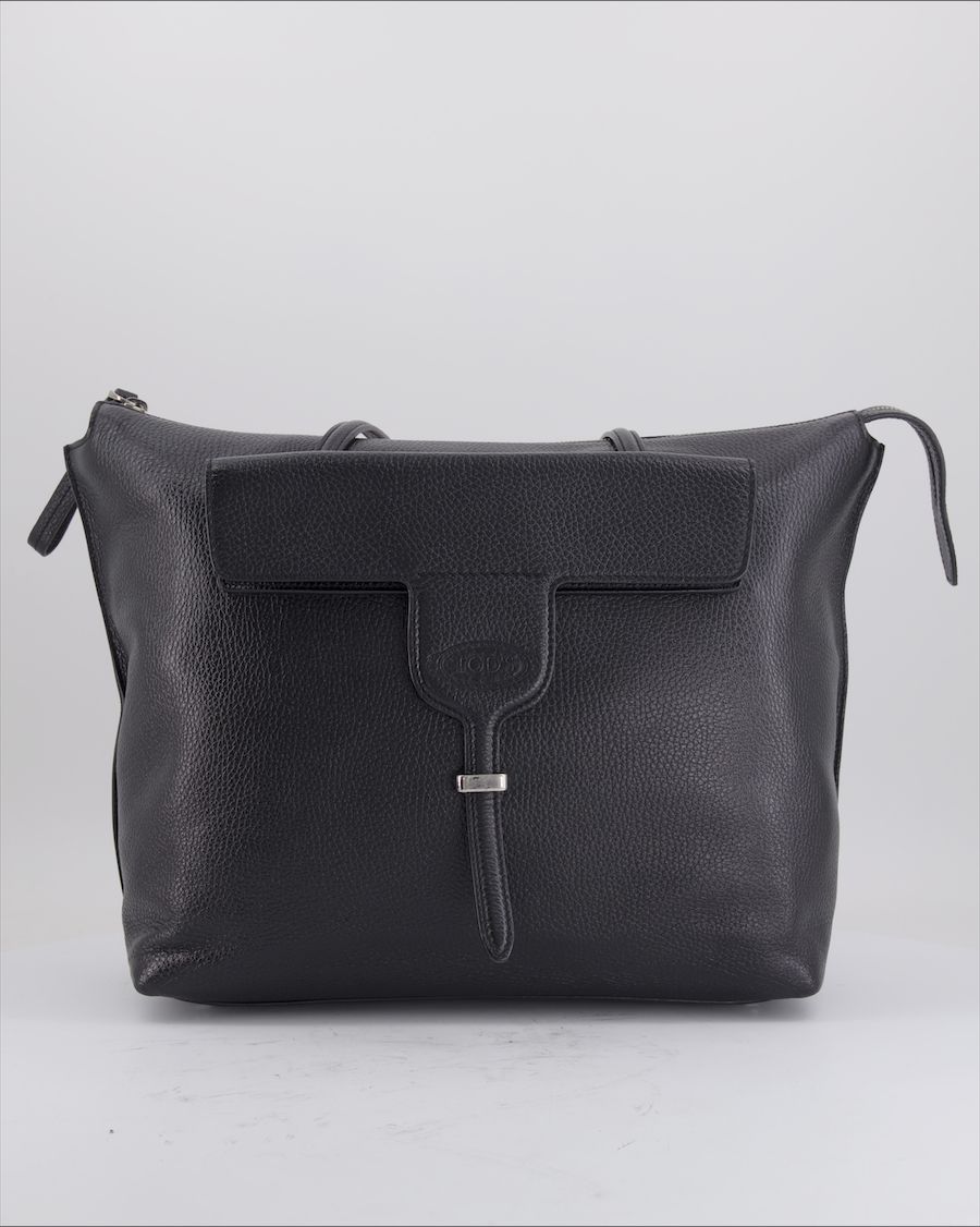 Tod's Shoulder Bag Leather Black