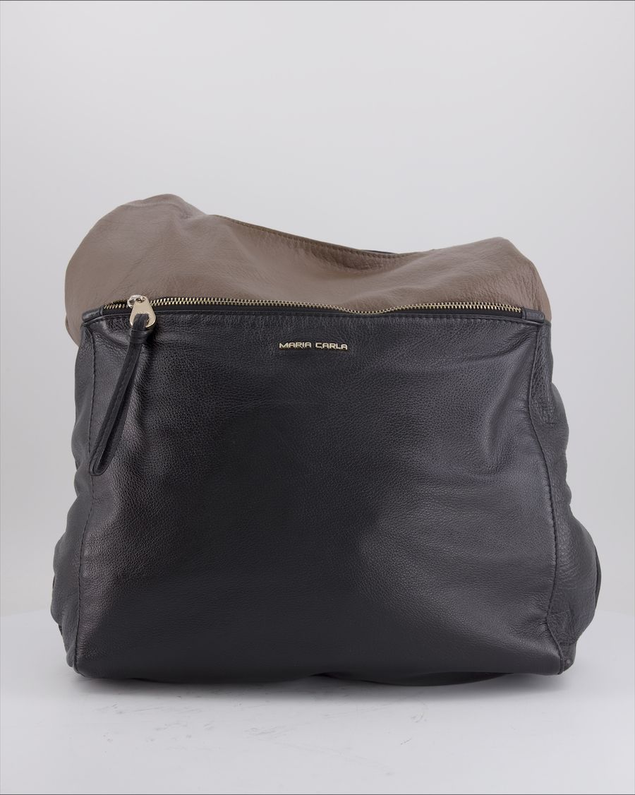 Maria Carla Shoulder Bag Leather Black
