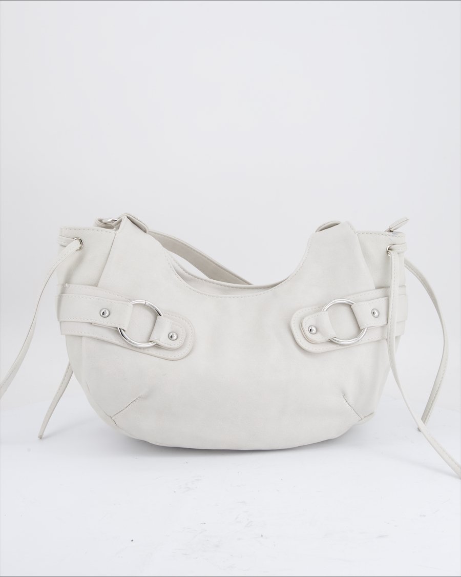 Bershka Shoulder bag Polyurethane Grey