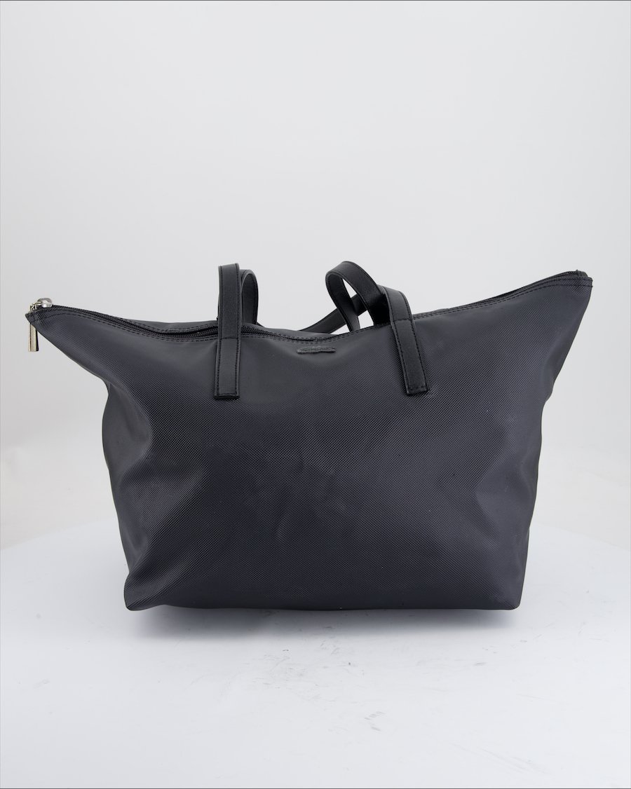 Lacoste Shoulder Bag Leather Black