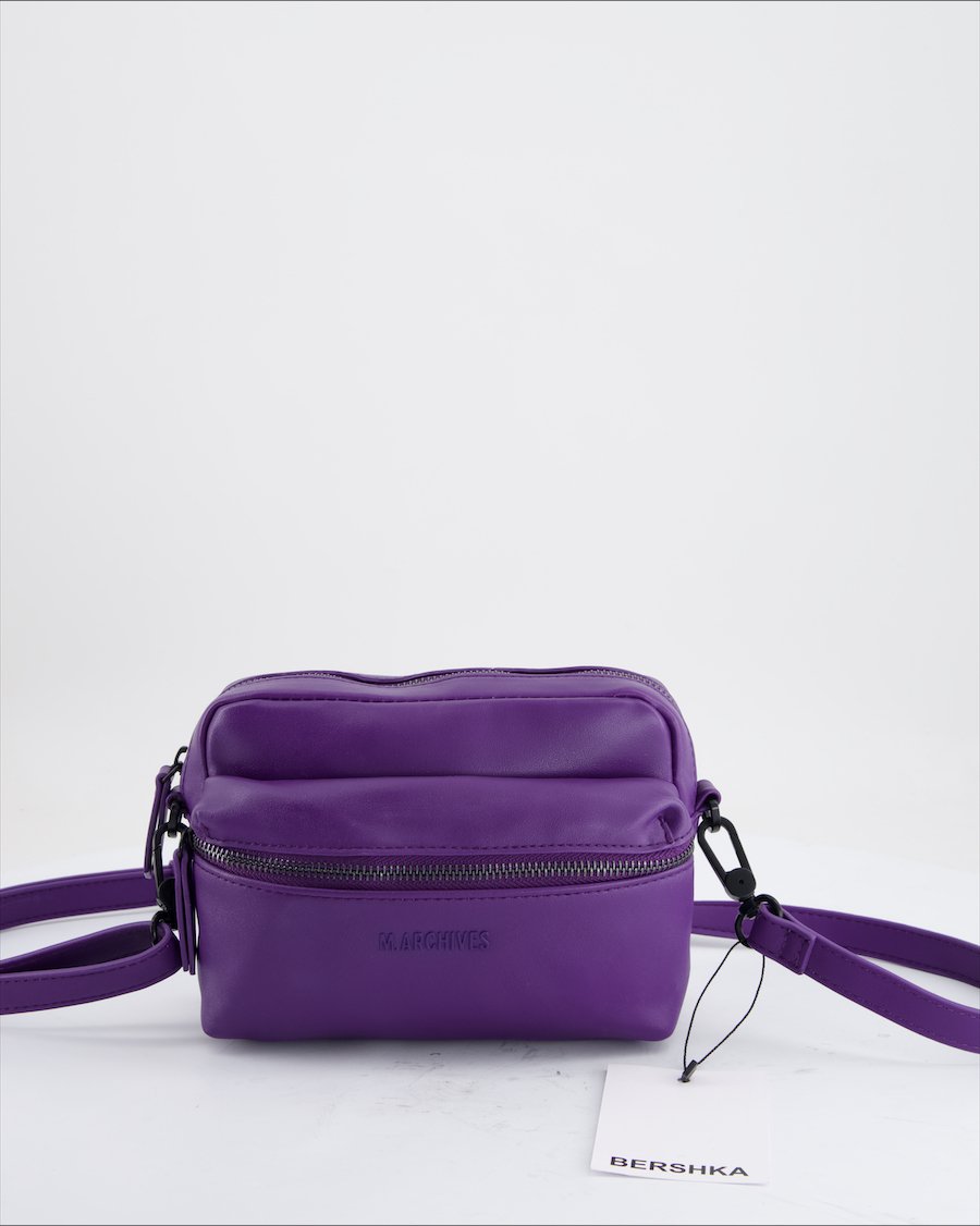 Bershka Crossbody Bag Polyurethane Purple