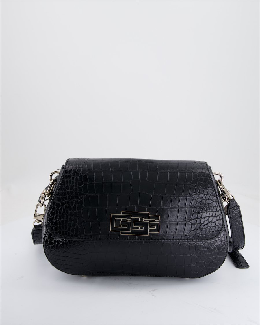 Guess Crossbody Bag Leather Black