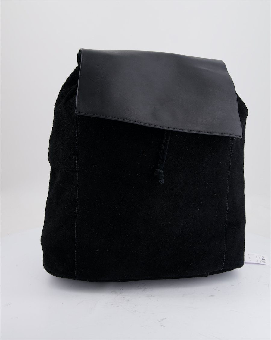 Mango Backpack Leather Black